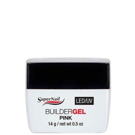 SuperNail LED UV Builder pink gel pink thick 14g.
