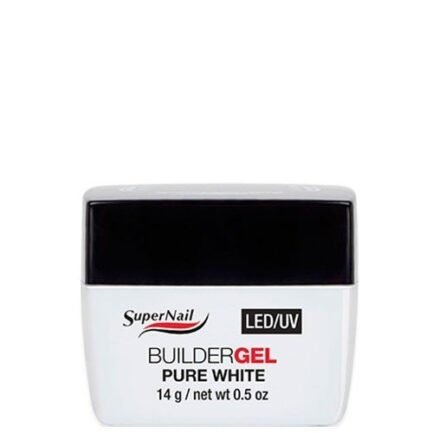 SuperNail LED UV Builder pure white gel white thick 14g.