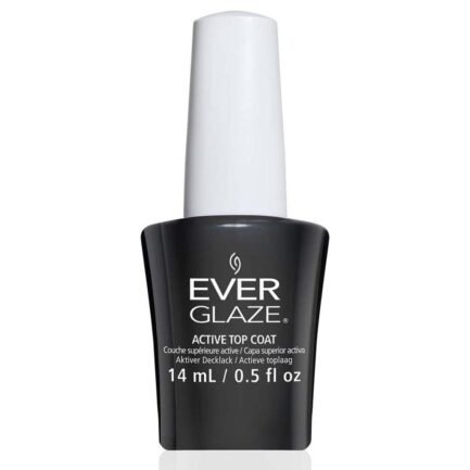 Ever glaze top coat hybrid nail polish 14ml.