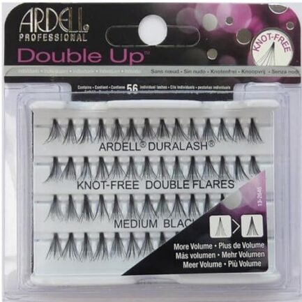 Ardell Double Up tweezers medium, black 56pcs.