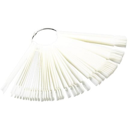 Nail polish color palette expandable - white 30 pcs. tips