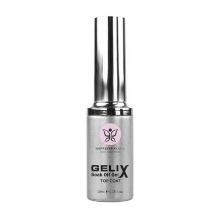 Impressio Nails Gelix top coat gel polish 10ml.
