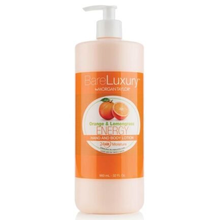 Morgan Taylor BareLuxury 24hr Hand and Body Lotion with Orange 960ml.