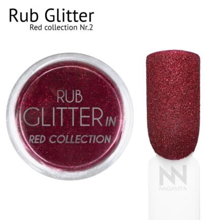 Decoration Rub Glitter Red collection No.2