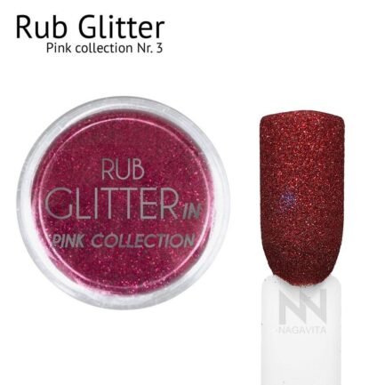 Decoration Rub Glitter Pink collection No.3