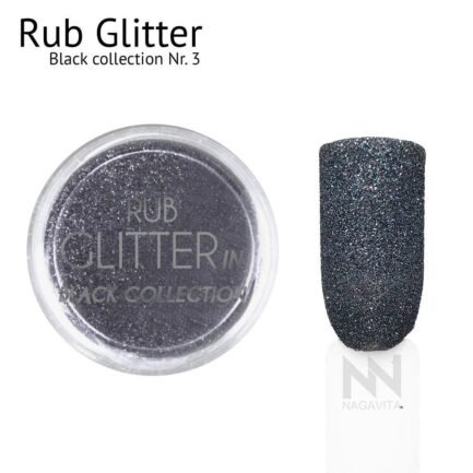 Decoration Rub Glitter Black collection No.3