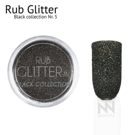 Decoration Rub Glitter Black collection No.5