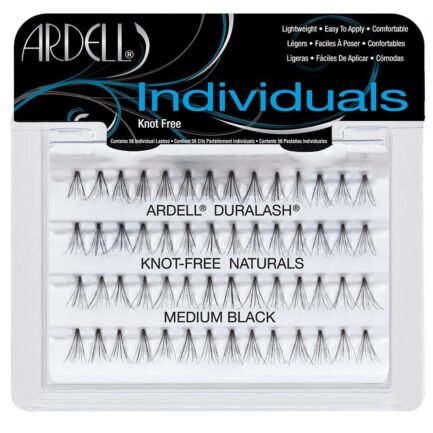 Ardell medium tufted eyelashes without a dot, black 56pcs.
