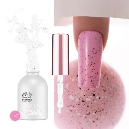 Saute Nails Eggshell non-sticky top coat gel polish 8ml.