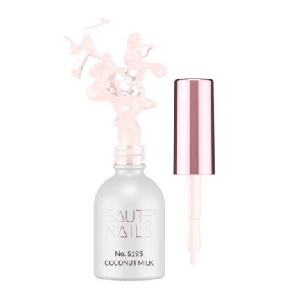 Gel polish Saute Nails - S195 COCONUT MILK 8ml.