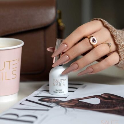 Gel polish Saute Nails - S300 Honey Mocha 8ml. – Bild 3