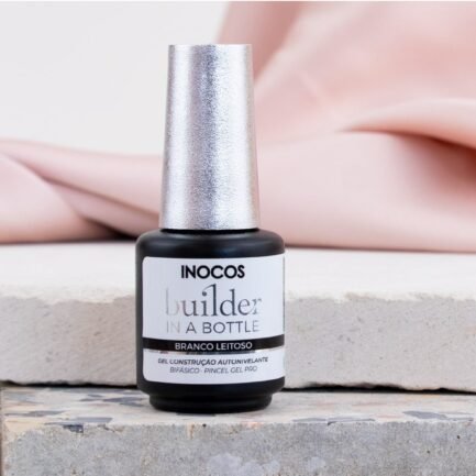 Lackierbares Aufbaugel in der Flasche Inocos Builder In a Bottle Milky White 15ml. – Bild 3