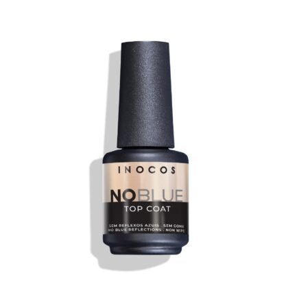 Inocos NoBlue 15ml top coat gel polish that protects against blue tones.