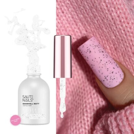 Matte top coat of gel polish without stickiness Saute Nails Eggshell 8ml.