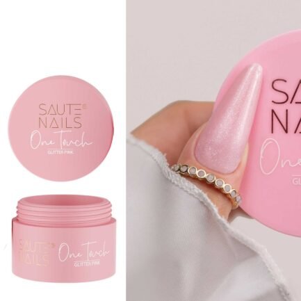 Gel One Touch Saute Nails 50g. Glitter Pink