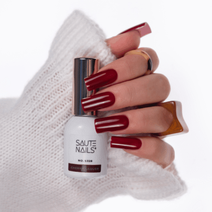 Gel polish Saute Nails 8ml - S328 Cherry Laquer - Image 3