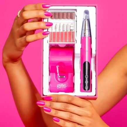 Kabellose Gelish Nagelfeile in leuchtendem Magenta – Bild 3