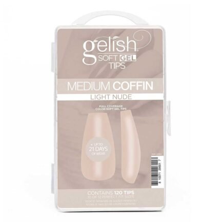 Gelish 120pcs. Medium Coffin Light Nude