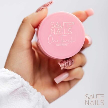 Gel One Touch Nagellack 30 g. Milchig-weiß – Bild 3