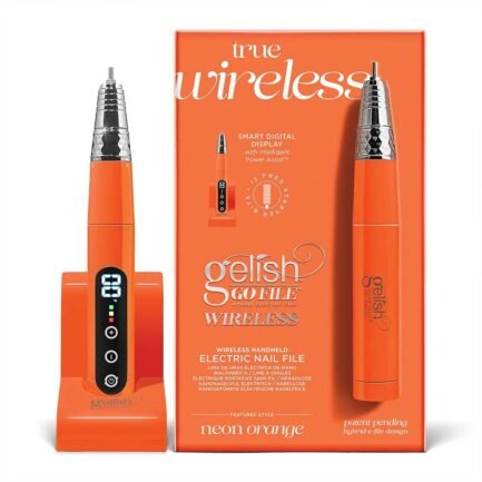 True Wireless Gelish Nail File Neon Orange