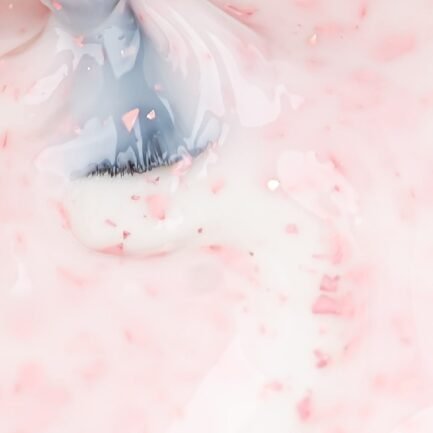 Inocos Potal Flake Gel Polish Base 15ml. Milky White With Pink Flakes - Image 3