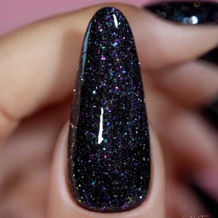 Saute Nails Silver Flash Top 8ml nicht klebender Gel-Nagellack-Überlack. – Bild 5
