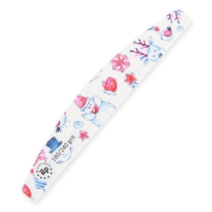 Euro Fashion Curved File 180/240 grit Christmas Edition - Image 1