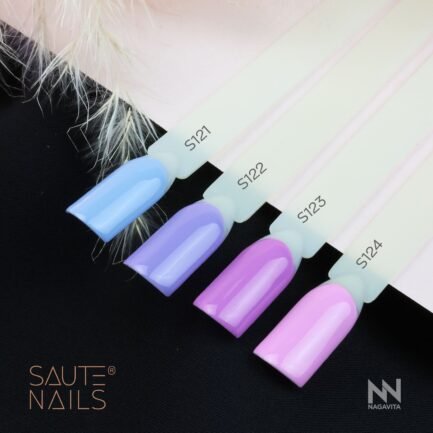 Gel-Nagellack Saute Nails - S123 LILA 8ml. – Bild 3