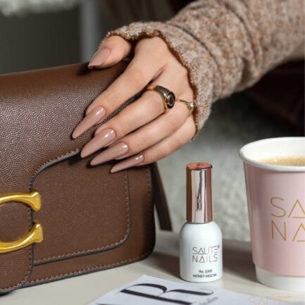 Gel polish Saute Nails - S300 Honey Mocha 8ml. - Image 4