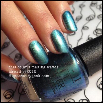 OPI Nagellack This color making waves NL H74 15ml. – Bild 2