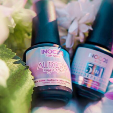 Inocos Aurora Magic Top Coat Gel-Nagellack 15 ml. Nicht klebrig – Bild 3