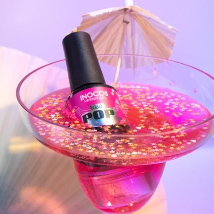Gel polish INOCOS - FESTIVAL VERÃO ROSA POP 348 15ml. - Image 5